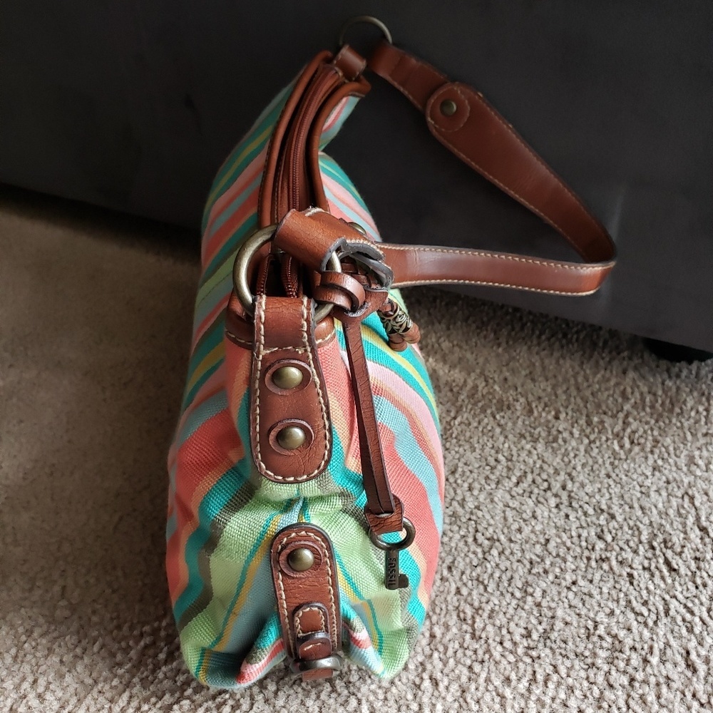 Fossil Multi Stripe Shoulder Bag - image 3